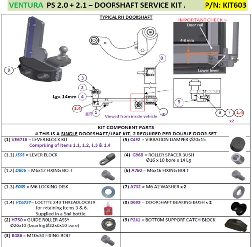 KIT603 - VS PS2 Service Kit